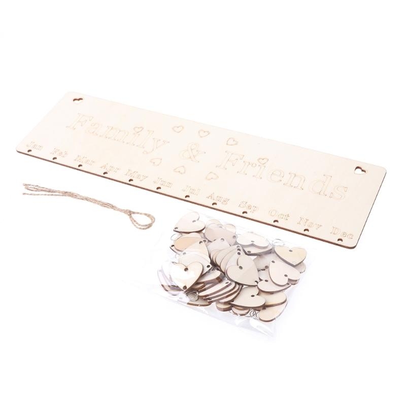 Wooden Calendar Birthday Remin - Smart Home Decor review and price