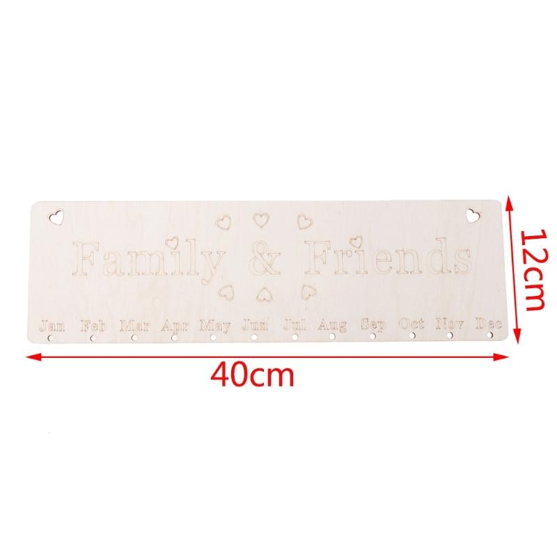 Wooden Calendar Birthday Remin - Smart Home Decor review and price