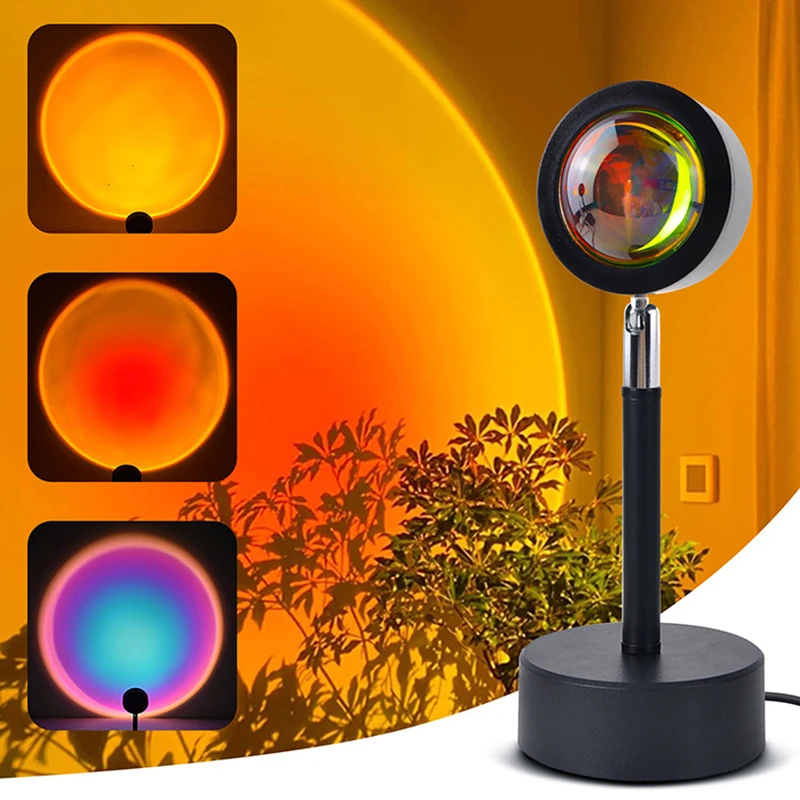Smart LED Sunset Lamp Colorful - Smart Home Decor review and price