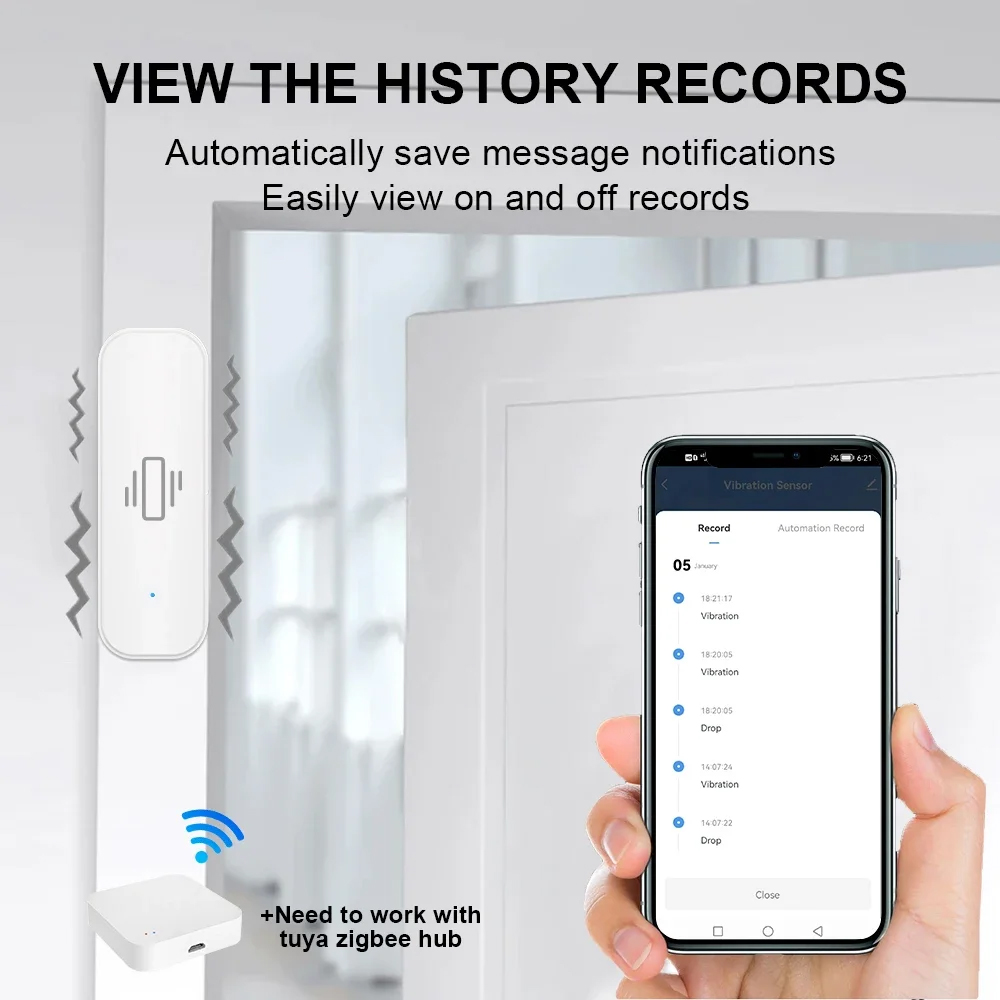 Smart ZigBee Vibration Sensor  - Zigbee Motion Sensor review and price