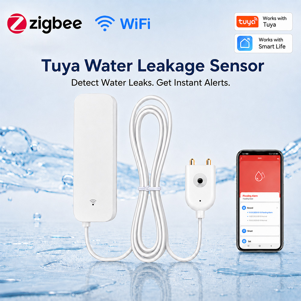 ZigBee WiFi Water Leak Sensor  - Smart Home Networking review and price
