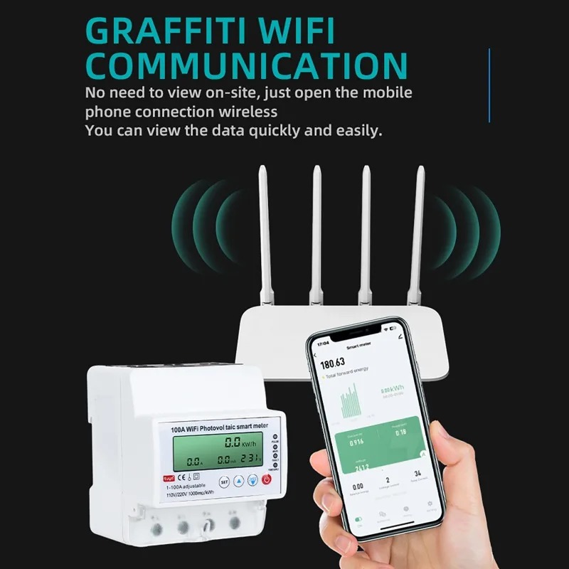 4P 1-100A WiFi Photovoltaic Sm - Smart Home Networking review and price