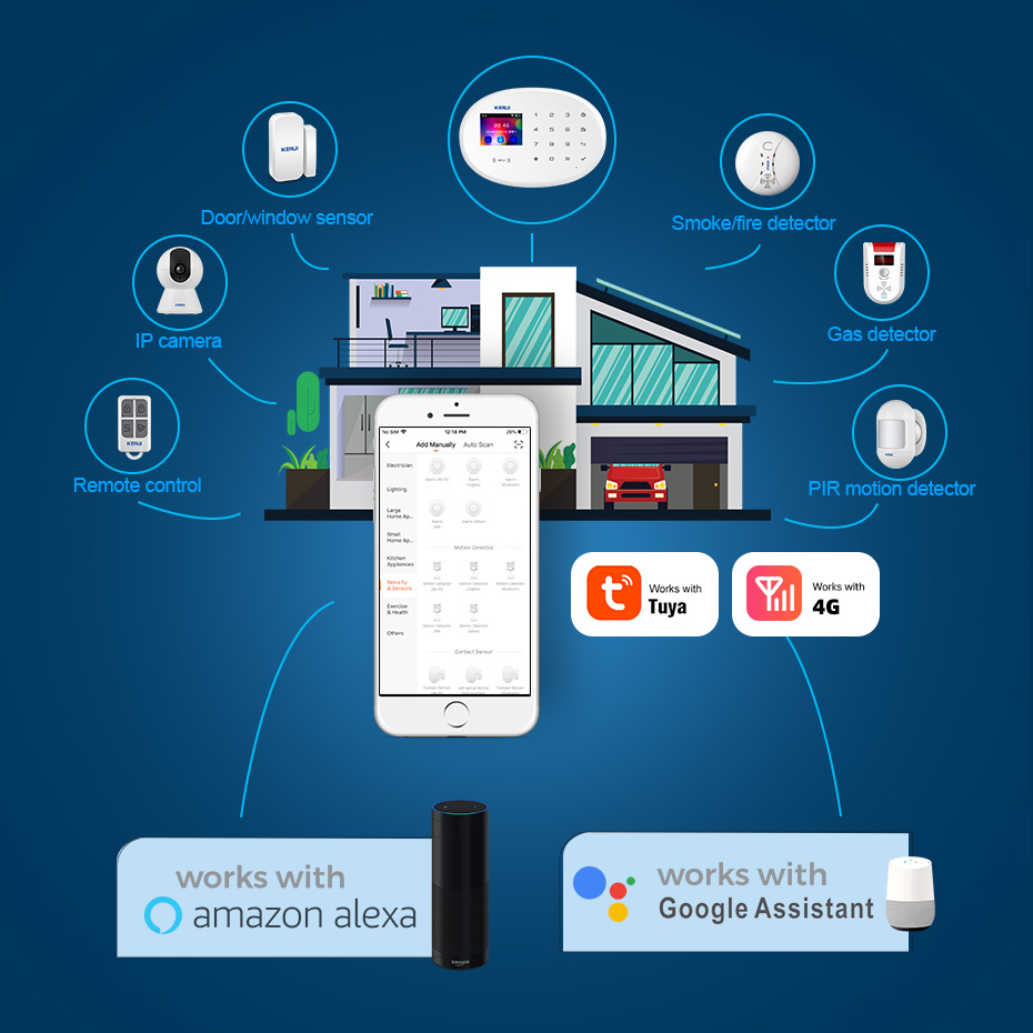 KERUI Tuya Smart App Notificat - Smart Home Notifications review and price