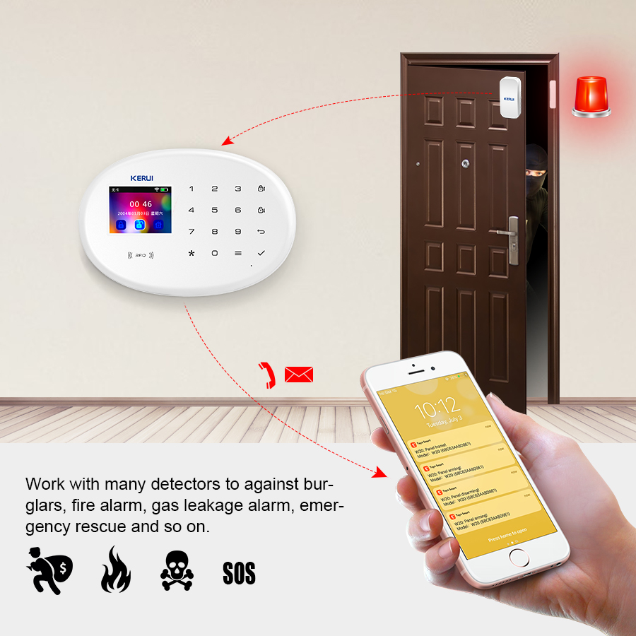 KERUI Tuya Smart App Notificat - Smart Home Notifications review and price