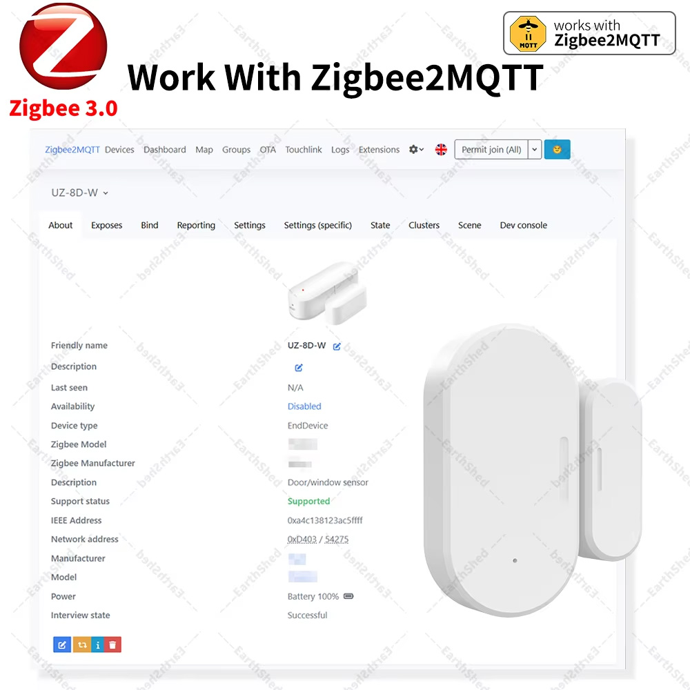 Zigbee 3.0 Door Window Sensor  - Smart Home Zigbee 3.0 review and price