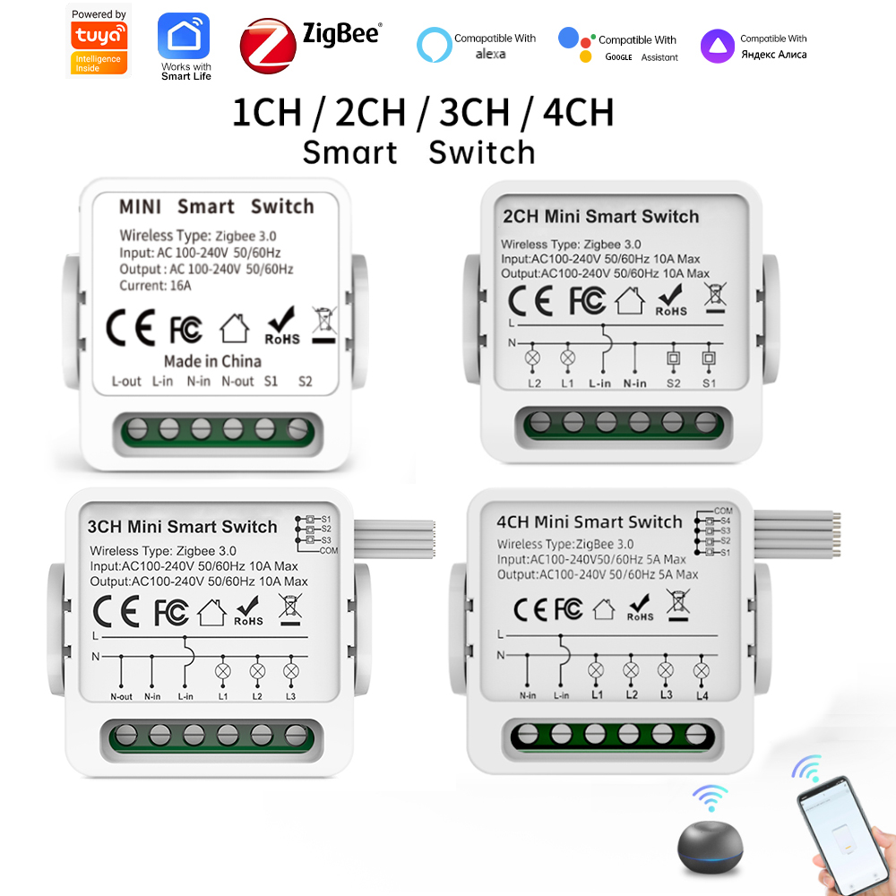 Tuya Zigbee 3.0 Smart Switch 1 - Smart Home Zigbee 3.0 review and price