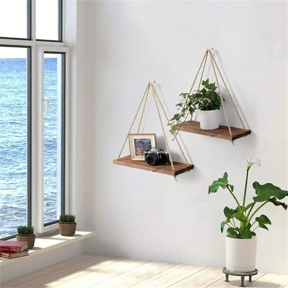 1Set Wood Hanging Shelves Swin - Smart Home Decor review and price