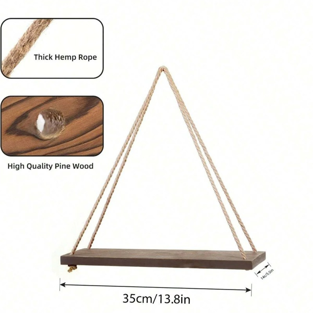 1Set Wood Hanging Shelves Swin - Smart Home Decor review and price