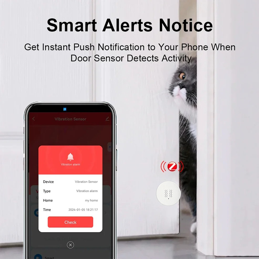 Tuya Zigbee Smart Vibration Se - Smart Home Notifications review and price
