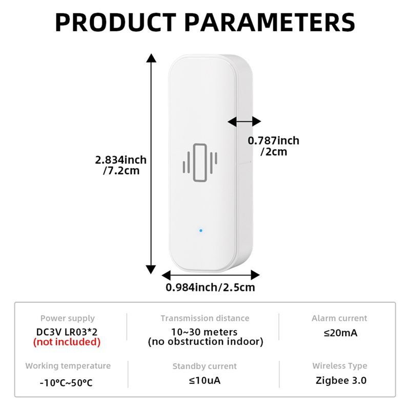 Tuya Smart Vibration Sensor Zi - Zigbee Motion Sensor review and price