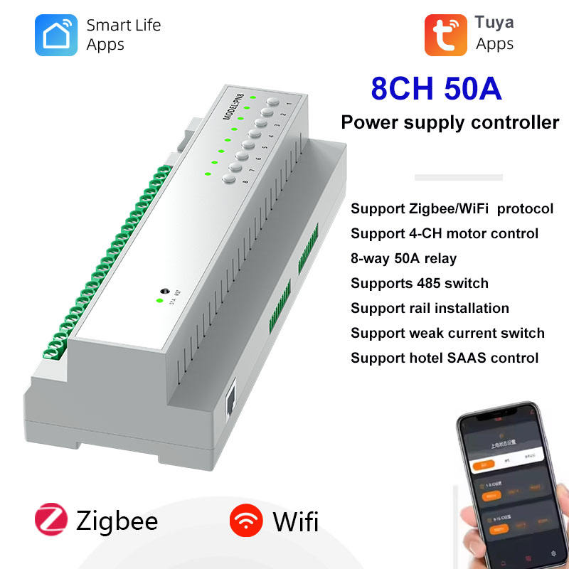 Tuya 8CH 50A Zigbee 3.0 High P - Smart Home Zigbee 3.0 review and price